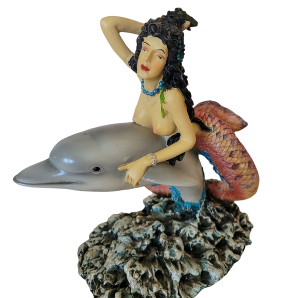 Summit Collection Other - Summit Collection Mermaid Riding a Dolphin Figurine